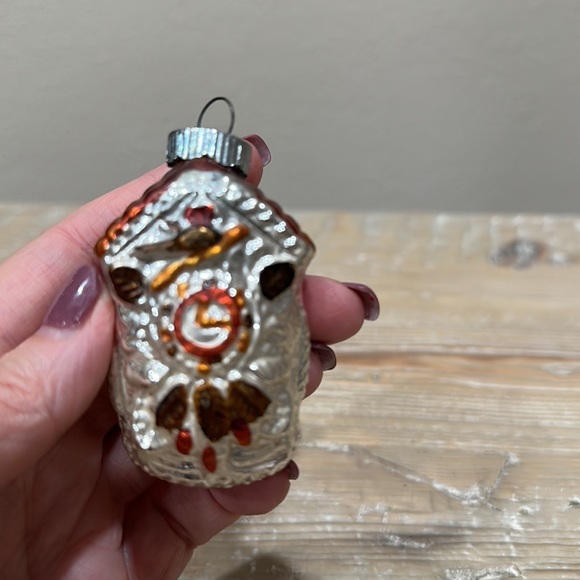Vintage Shiny Brite Cuckoo Clock Ornament - Picture 4 of 10
